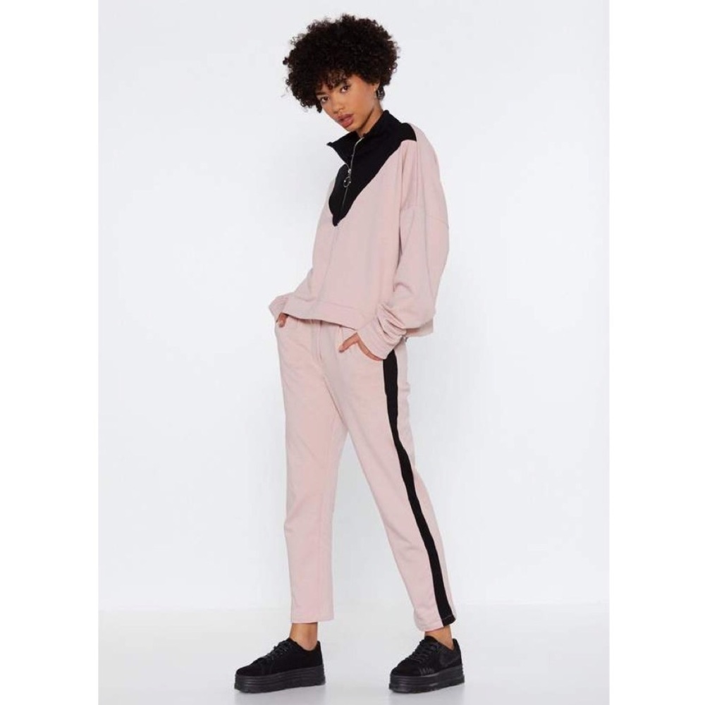 Blush Pink Sweater & Joggers Set